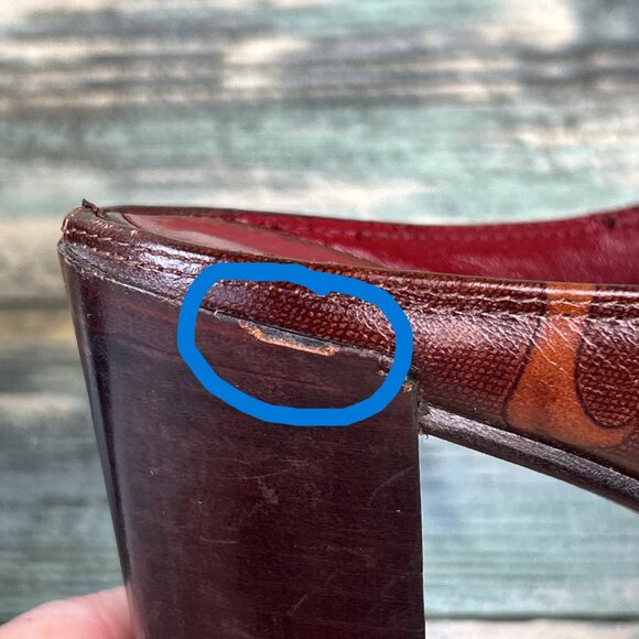 Donald J Pliner Perlie Womens 7.5M Mules Western Dress Shoes Pointed Toe Clogs - Picture 9 of 14